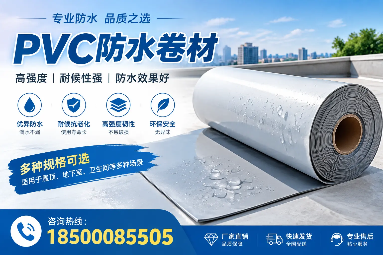 选用PVC防水卷材时需要避开的常见误区，特别是在昆玉